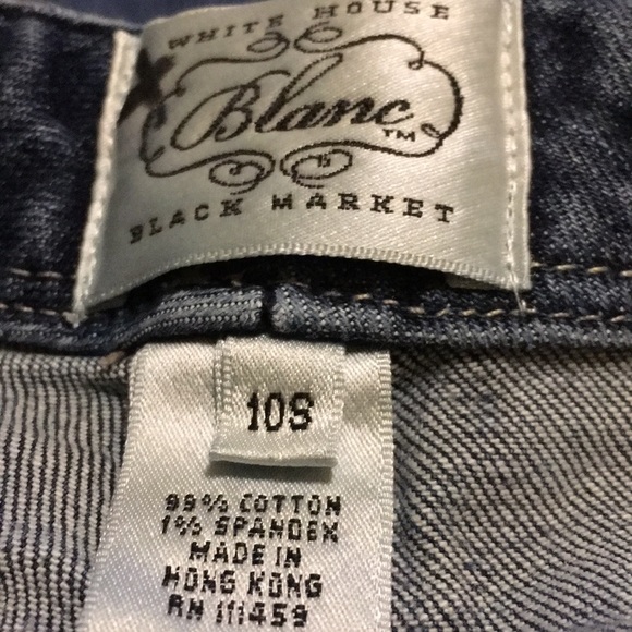White House Black Market size 10s Blanc Jeans - Picture 2 of 4